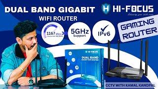 HiFocus Dual Band WiFi Router Configuration | Unboxing & Installation | Model - HF-R2104T-W-1200M