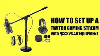 Twitch Gaming Live Stream Rockville Equipment SETUP for OBS (For Fortnite)