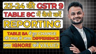 Should you ignore value Table 8C of GSTR 9 for FY 2023-24 | Table 8C issue in GSTR 9 @TaxmannIndia