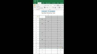 CONVERT TO NUMBER , Number Stored as Text | error in Excel