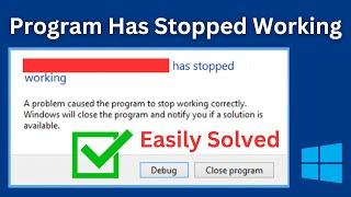 How To Fix: A Problem Caused The Program To Stop Working Correctly (Simple & Quick Way)