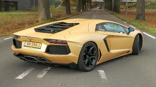 Lamborghini Aventador with Capristo Exhaust - HUGE Flames & Accelerations !