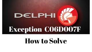 Delphi Error "External exception C06D007F" (SQLite)