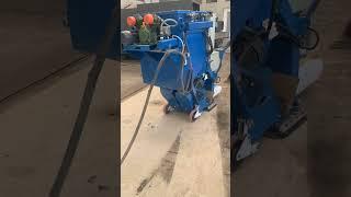 floor shot blasting with dust collector in one machine