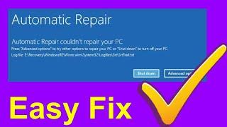 fix your pc did not start correctly windows 10 / windows 11 | fix automatic repair loop