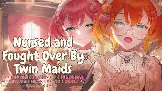『 3DIOS | Maid RP ASMR 』ʚ  ɞ Nursed and Fought over By Twin Maids ʚ  ɞMassage | Personal Attention