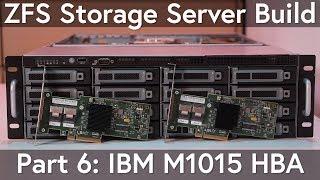 ZFS Storage Server: IBM M1015 as HBA in IT mode with 8TB SAS HDD