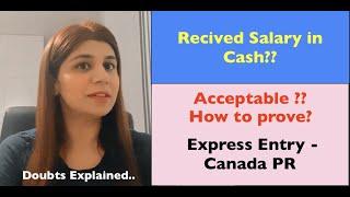 How to show proof of Cash Salary for Canada Immigration PR Application | Express Entry Resume 2022