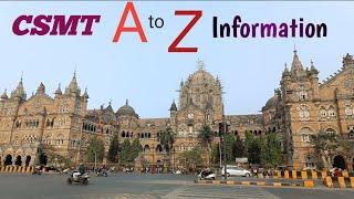 CSMT Mumbai. Chatrapati shivaji maharaj terminus A to Z information @DesiInsane