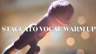 Staccato vocal warm-up ￼