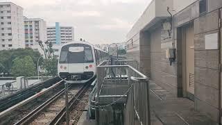 Kawasaki Heavy industries CRRC Qingdao Sifang C151C departing at NSL13 Yishun