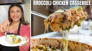 EASY KETO CASSEROLE! How to Make Cheesy Keto Chicken Broccoli Casserole