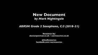 New Document by Mark Nightingale (ABRSM Grade 2 Saxophone)