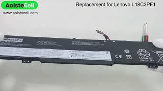 Replacement battery for Lenovo L18C3PF1  11.52V 45Wh 3 cells