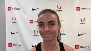 Dani Jones after missing out on 1500 final at 2019 USAs