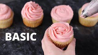 5 basic way to decorate your cupcakes  [ Cake Decorating For Beginners ]