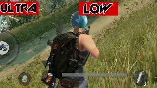 Rules of Survival Graphics Comparison!! Ultra vs. Lowest?!