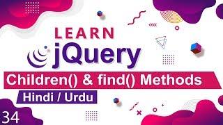 jQuery Children & Find Method Tutorial in Hindi / Urdu
