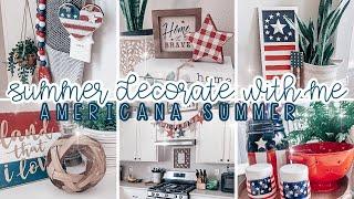 SUMMER CLEAN AND DECORATE WITH ME 2020 // AMERICANA SUMMER // PATRIOTIC HOME DECOR // ON CLOUD CLYNE