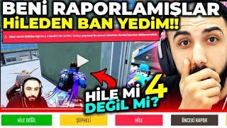 YOK ARTIK!! HİLEDEN BENİ RAPORLAMIŞLAR BAN YEDİM!!  HİLE Mİ DEĞİL Mİ #4 | PUBG MOBILE