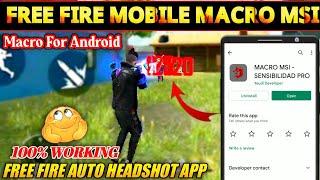 Free Fire Auto Headshot Apk | Free Fire Mobile Macro MSI | Free Fire Macro For Android