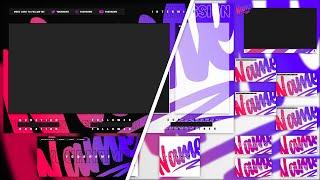 Light + Dark Themed Stream Pack Template | PSD Download