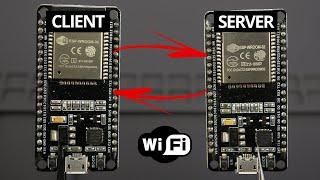 ESP32 Client-Server Wi-Fi Communication Between Two Boards (ESP8266 Compatible)
