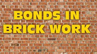 BASIC CONCEPTS OF BRICK & BRICK BOND,WALLS?