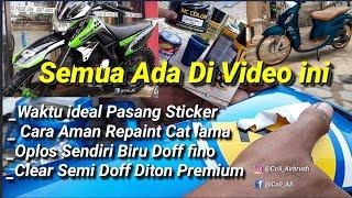 Repaint Cat Lama dan Mixing Biru Doff