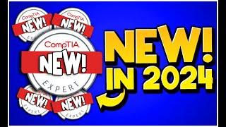 BRAND NEW CompTIA Certifications 2024.