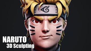 Sculpting Naruto in 3D (Blender Timelapse)