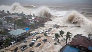 Chaos in California Today! Santa Cruz Pier Destroyed by Giant Tsunami-Like Waves