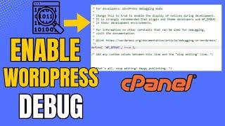 How to Enable Wordpress Debug Mode