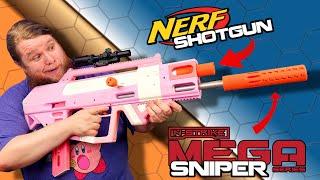 INSANE NERF MEGA Sniper... that's also a SHOTGUN!?