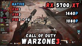 RX 5700 XT 8GB | COD Warzone - 1080p, 1440p, Balanced Settings + FSR3/FSR1/Native + FG with R5 7600X