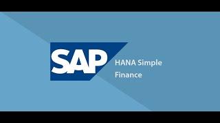 SAP S 4 HANA Simple Finance 1709  Session 2 / Sap FICO Training Video 2
