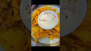 Nachos snacks #nachoschips with #mayonaise #dip #yummysound #ytshorts #ytmonetization #ytads #viral