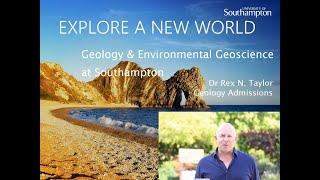 Geology & Environmental Geosciences: Admission Talk Open Day 2020