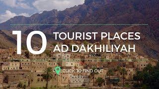 Top 10 Tourist Attractions In Ad Dakhiliyah ~ Oman