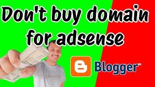 blogger adsense approval without domain