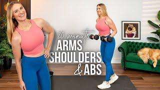 20 min. FULL STANDING Arms, Shoulders, & Abs Strength Training