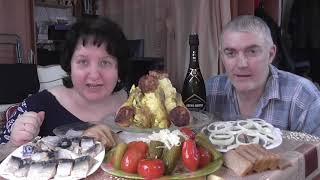 MUKBANG RUSSIA|MASHED POTATOES|ПЮРЕШКА|КОТЛЕТЫ|ГОЛЕНИ|РЫБА|СОЛЁНОСТИ|немного ASMR | 먹방|ДОМАШНЯЯ ЕДА