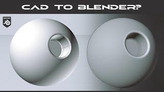 Can you use CAD models in Blender? (Tutorial)