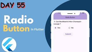 Radio Button In Flutter || Radio Button Widget