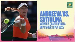 Mirra Andreeva vs. Elina Svitolina Highlights | BNP Paribas Open 2025