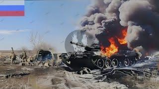 Just happened! US M1A2 ABRAMS blow up a Russian tank column in heavy front-line fighting | Look What