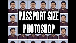 How to create passport size photo actions using a pattern & fill | Photoshop?