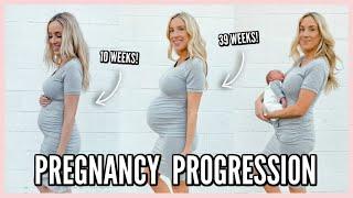 PREGNANCY TRANSFORMATION! WEEK BY WEEK PROGRESS | OLIVIA ZAPO