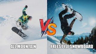All Mountain vs Freestyle Snowboard | What's the Difference?