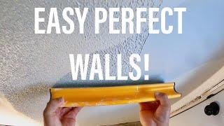 Perfect walls made easy! Level 5 drywall finish (skim coating)